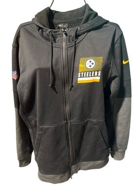 NFL Pittsburgh Steelers Black and Yellow Performance Full-Zip Hoodie